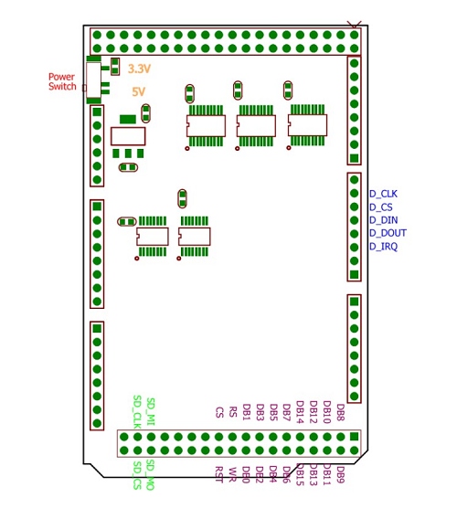 ITDB02 Arduino Mega Shield